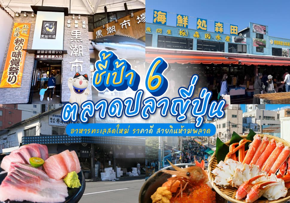 6 ตลาดปลาญี่ปุ่น อาหารทะเลสดใหม่ ราคาดี สายกินห้ามพลาด 